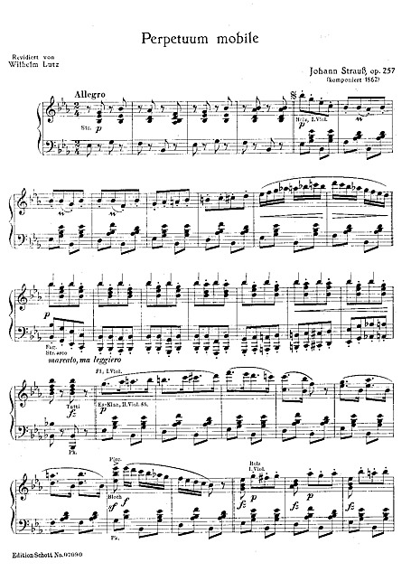 Perpetuum Mobile Piano Partituren Cantorion Gratis partituren